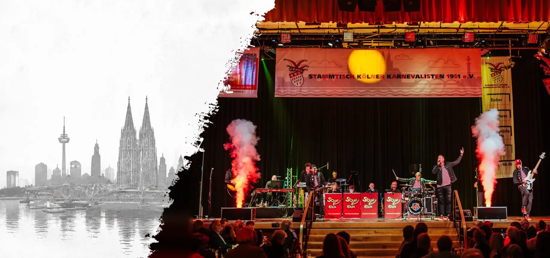 Domstadtbande vor Kölner Kulisse